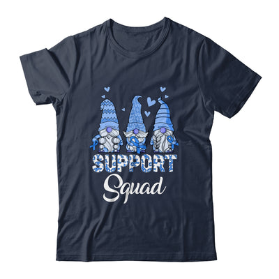 Gnomies Support Squad Blue Ribbon Colon Cancer Awareness Shirt & Hoodie | teecentury