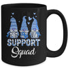 Gnomies Support Squad Blue Ribbon Colon Cancer Awareness Mug | teecentury