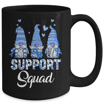 Gnomies Support Squad Blue Ribbon Colon Cancer Awareness Mug | teecentury