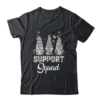 Gnomies Support Squad Grey Ribbon Brain Cancer Awareness Shirt & Hoodie | teecentury