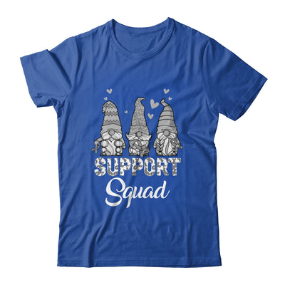 Gnomies Support Squad Grey Ribbon Brain Cancer Awareness Shirt & Hoodie | teecentury