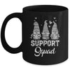 Gnomies Support Squad Grey Ribbon Brain Cancer Awareness Mug | teecentury