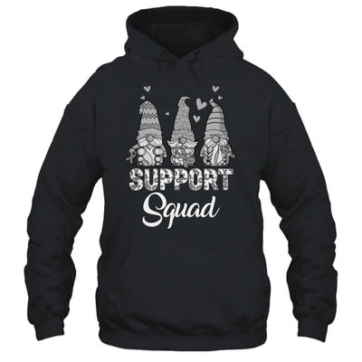 Gnomies Support Squad Grey Ribbon Brain Cancer Awareness Shirt & Hoodie | teecentury