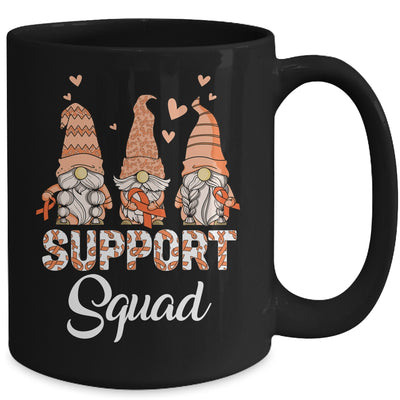 Gnomies Support Squad Orange Ribbon Leukemia MS Awareness Mug | teecentury