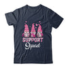 Gnomies Support Squad Pink Ribbon Breast Cancer Awareness Shirt & Hoodie | teecentury