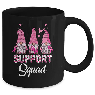 Gnomies Support Squad Pink Ribbon Breast Cancer Awareness Mug | teecentury