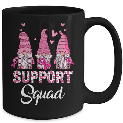 Gnomies Support Squad Pink Ribbon Breast Cancer Awareness Mug | teecentury