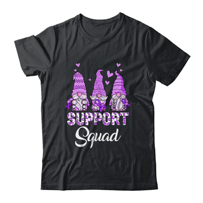 Gnomies Support Squad Purple Ribbon Epilepsy Awareness Shirt & Hoodie | teecentury