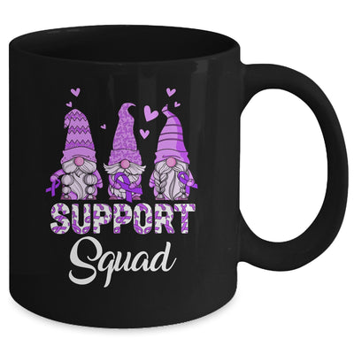 Gnomies Support Squad Purple Ribbon Epilepsy Awareness Mug | teecentury