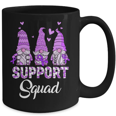 Gnomies Support Squad Purple Ribbon Epilepsy Awareness Mug | teecentury