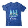 Gnomies Support Squad Teal Ribbon Ovarian Cancer Awareness Shirt & Hoodie | teecentury
