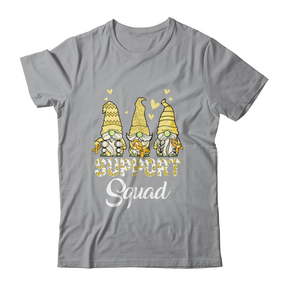 Gnomies Support Squad Yellow Ribbon Sarcoma Awareness Shirt & Hoodie | teecentury