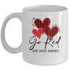 Go Red For Womens Heart Disease Awareness Month Leopard Mug | teecentury