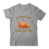 Gobble Me Swallow Me Leopard Funny Turkey Thanksgiving Gift T-Shirt & Sweatshirt | Teecentury.com