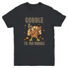 Gobble Til You Wobble Dabbing Turkey Thanksgiving Youth Youth Shirt | Teecentury.com