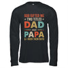 God Gifted Me Two Titles Dad And Papa Fathers Day Vintage Shirt & Hoodie | teecentury