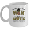 God Gifted Me Two Titles Mom And Auntie Black Woman Leopard Mug Coffee Mug | Teecentury.com