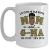 God Gifted Me Two Titles Mom And G-Ma Black Woman Leopard Mug Coffee Mug | Teecentury.com