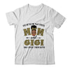 God Gifted Me Two Titles Mom And Gigi Black Woman Leopard T-Shirt & Tank Top | Teecentury.com