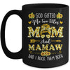 God Gifted Me Two Titles Mom And Mamaw Happy Mothers Day Mug | teecentury