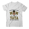 God Gifted Me Two Titles Mom And Yaya Black Woman Leopard T-Shirt & Tank Top | Teecentury.com