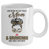 God Gifted Me Two Titles Mom Grandma Leopard Wink Mug Coffee Mug | Teecentury.com