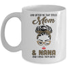 God Gifted Me Two Titles Mom Nana Leopard Wink Mug Coffee Mug | Teecentury.com