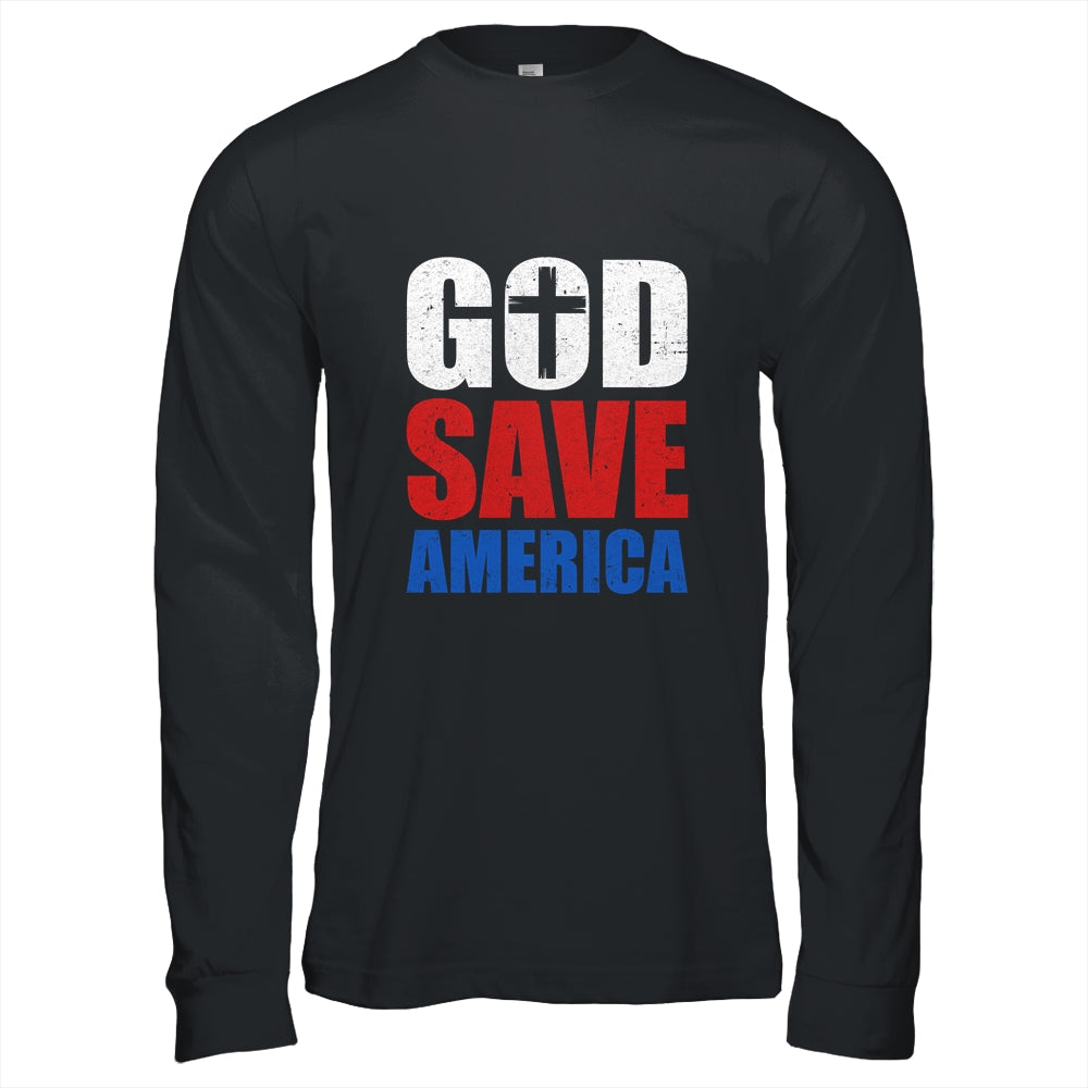 God Save America US Flag Patriotic American T-Shirt & Hoodie | Teecentury.com