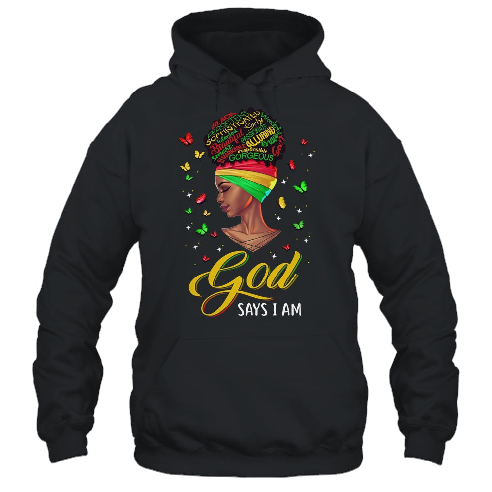 God Says I Am Black Pride African American Girl T-Shirt & Tank Top | Teecentury.com