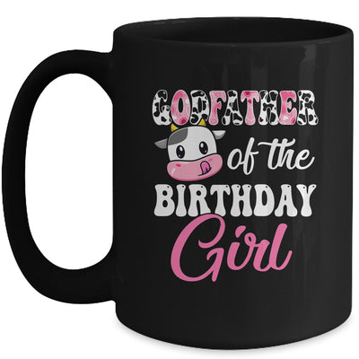 Godfather Of The Birthday Girl Farm Cow 1st Birthday Girl Mug | teecentury