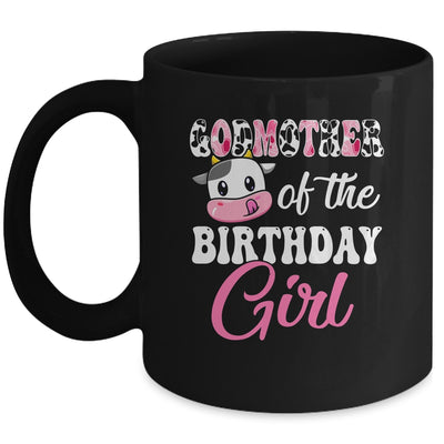 Godmother Of The Birthday Girl Farm Cow 1st Birthday Girl Mug | teecentury