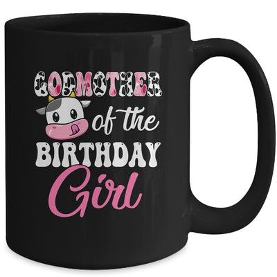 Godmother Of The Birthday Girl Farm Cow 1st Birthday Girl Mug | teecentury