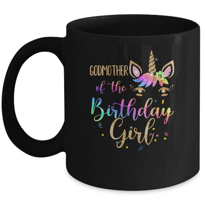 Godmother Of The Birthday Girl Niece Unicorn Birthday Gift Mug Coffee Mug | Teecentury.com