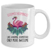 Godmothermingo Like A Godmother Only Awesome Flamingo Mug Coffee Mug | Teecentury.com