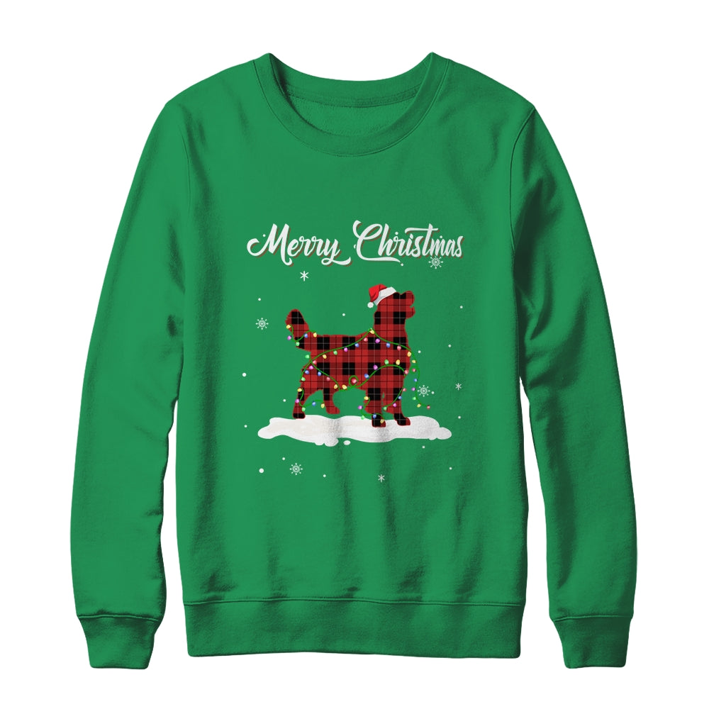 Golden Retriever Christmas Red Plaid Dog Lover Pajama Family Gift T-Shirt & Sweatshirt | Teecentury.com