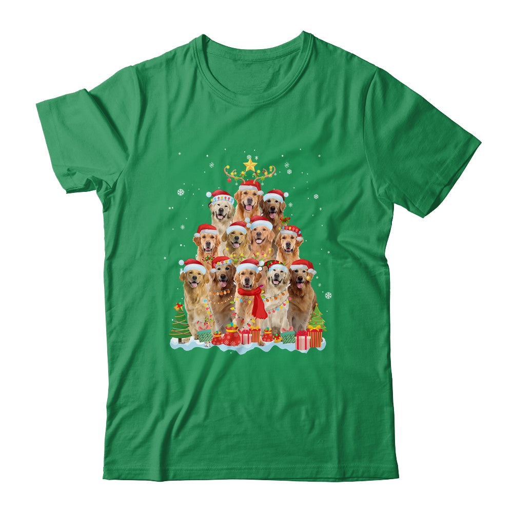 Golden Retriever Christmas Tree Pajama Xmas T-Shirt & Sweatshirt | Teecentury.com