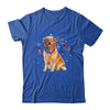 Golden Retriever Dog American USA Flag 4th of July Men Lover Shirt & Tank Top | teecentury