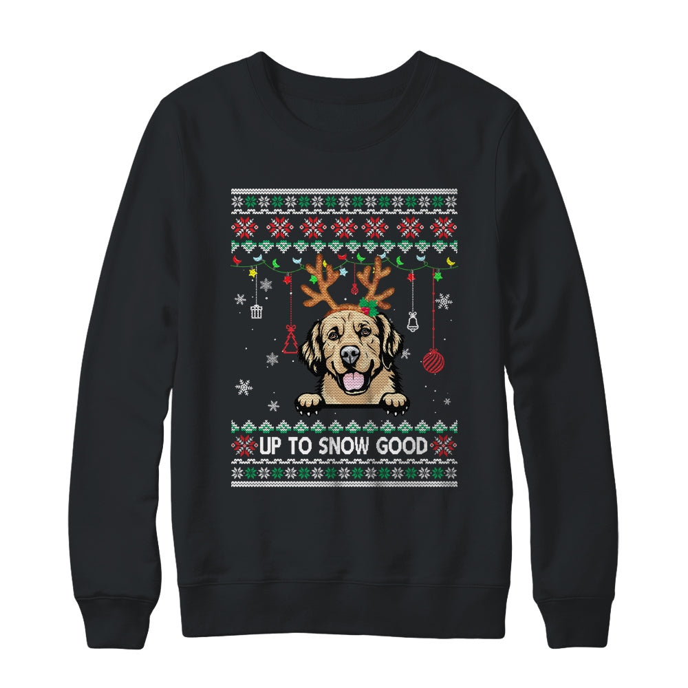 Golden Retriever Dog Reindeer Ugly Christmas Xmas T-Shirt & Sweatshirt | Teecentury.com
