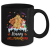 Golden Retriever Happy HalloThanksMas Halloween Christmas Mug | teecentury