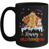 Golden Retriever Happy HalloThanksMas Halloween Christmas Mug | teecentury