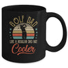 Golf Dad Like A Regular Dad Cooler Vintage Fathers Day Mug Coffee Mug | Teecentury.com