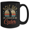 Golf Dad Like A Regular Dad Cooler Vintage Fathers Day Mug Coffee Mug | Teecentury.com