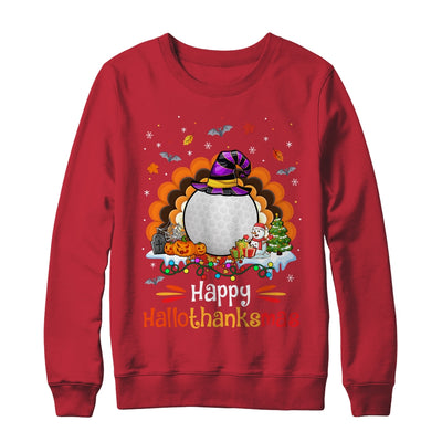 Golf Halloween Christmas Thanksgiving Hallothanksmas Shirt & Sweatshirt | teecentury