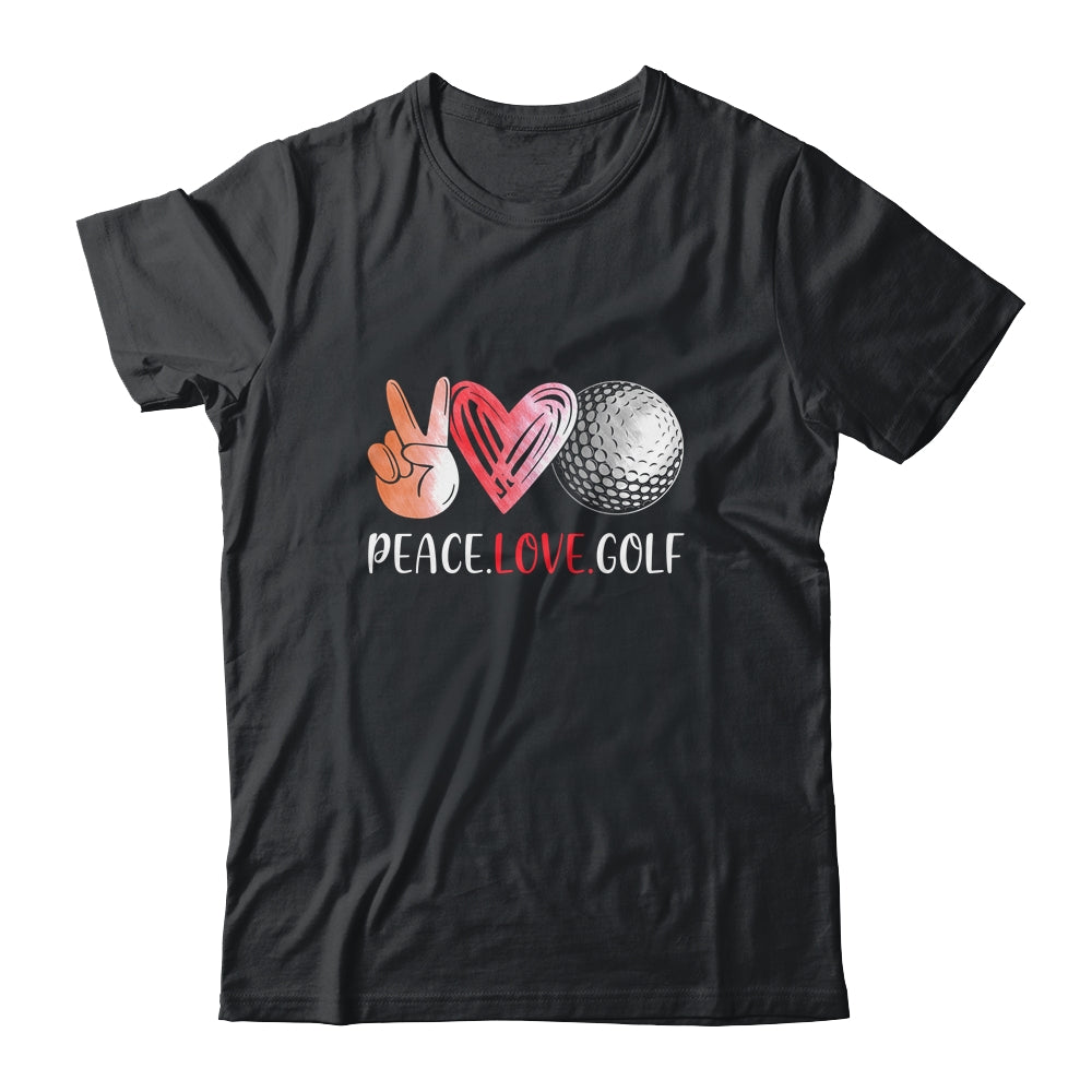 Golf Player Girls Peace Love Golf Women T-Shirt & Tank Top | Teecentury.com