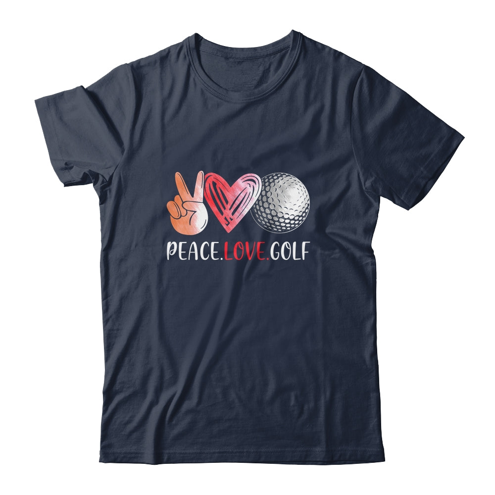 Golf Player Girls Peace Love Golf Women T-Shirt & Tank Top | Teecentury.com