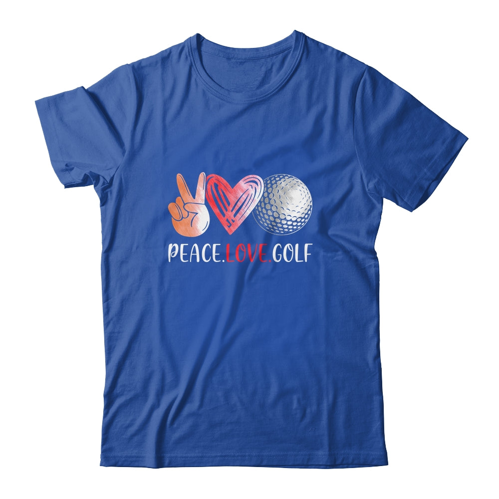 Golf Player Girls Peace Love Golf Women T-Shirt & Tank Top | Teecentury.com