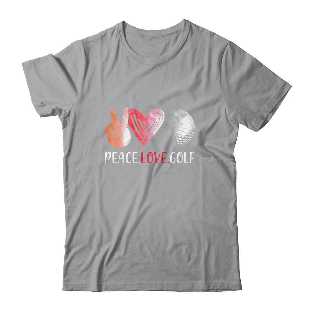 Golf Player Girls Peace Love Golf Women T-Shirt & Tank Top | Teecentury.com