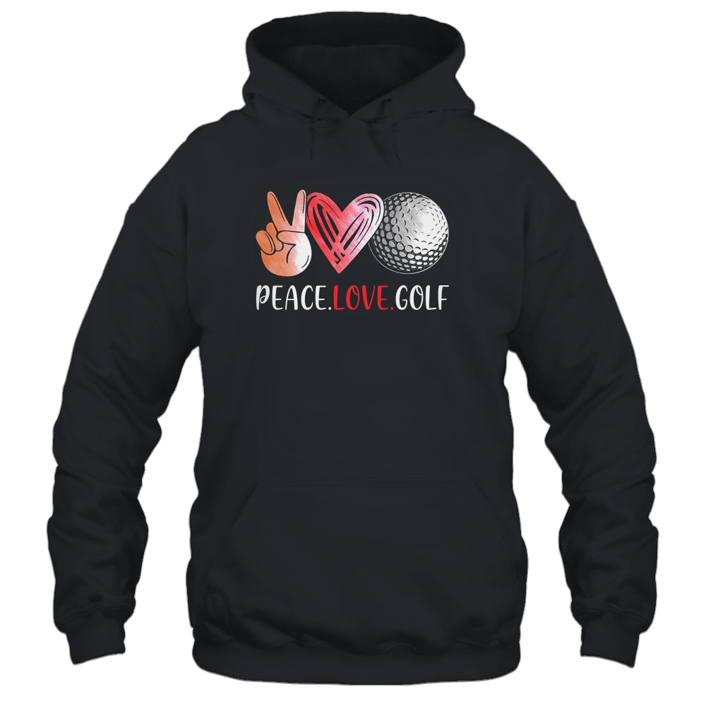 Golf Player Girls Peace Love Golf Women T-Shirt & Tank Top | Teecentury.com