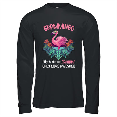 Grammingo Like An Grandma Only Awesome Floral Flamingo Gift T-Shirt & Hoodie | Teecentury.com