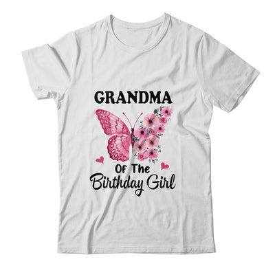 Grandma 1st First Birthday Matching Family Butterfly Floral Shirt & Hoodie | teecentury